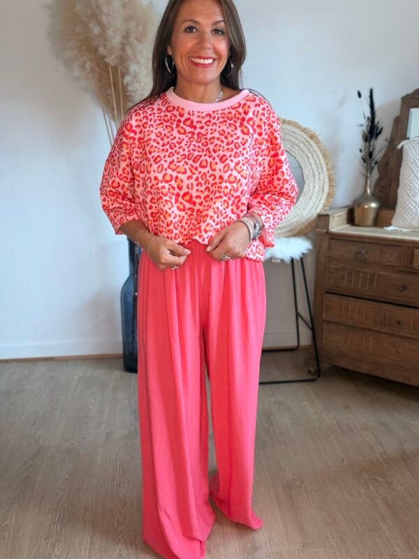 Pantalon fluide corail  - Modèle Lisa