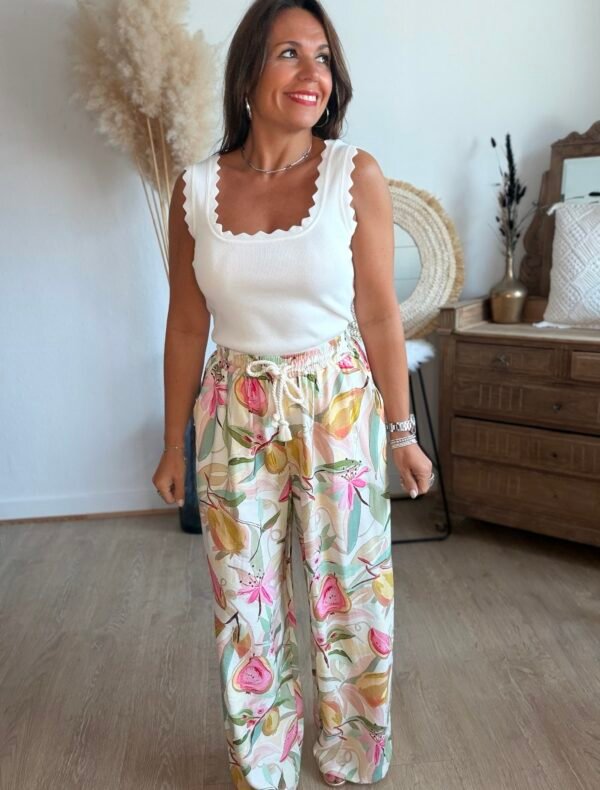 Pantalon imprimé fruits - Modèle Mina