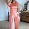Pantalon corail - Modèle Sophia