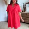 Robe rouge - Modèle Fiona