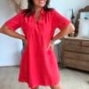 Robe rouge - Modèle Fiona