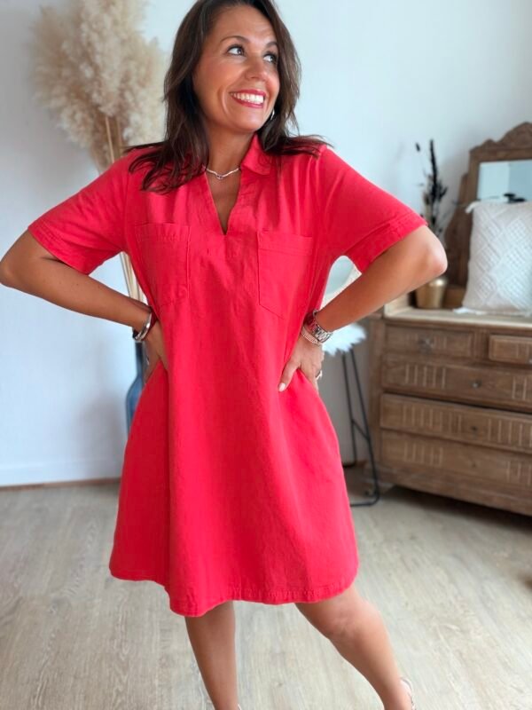 Robe rouge - Modèle Fiona