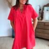 Robe rouge - Modèle Fiona