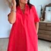 Robe rouge - Modèle Fiona