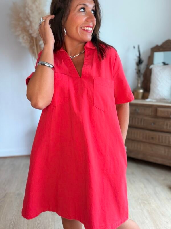 Robe rouge - Modèle Fiona
