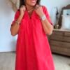 Robe rouge - Modèle Fiona