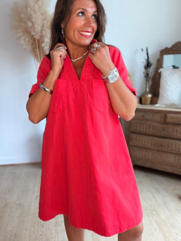 Robe rouge - Modèle Fiona