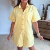 Combi short jaune - Modèle Jazz