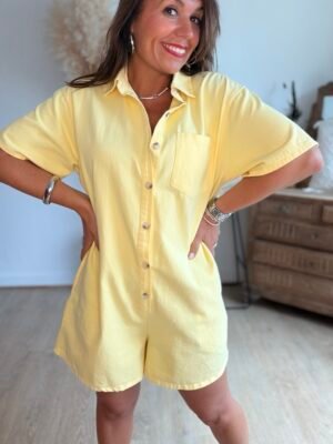 Combi short jaune - Modèle Jazz