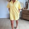Combi short jaune - Modèle Jazz