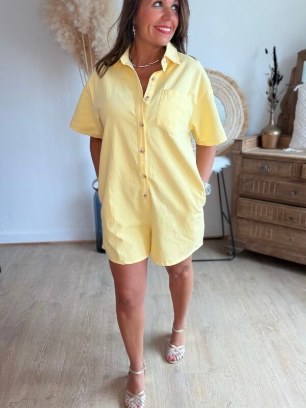 Combi short jaune - Modèle Jazz