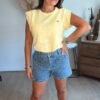 Short en jean poches plaquées - Modèle Serge