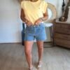 Short en jean poches plaquées - Modèle Serge