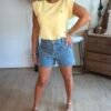 Short en jean poches plaquées - Modèle Serge