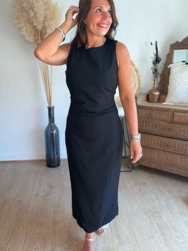 Robe longue noire  - Modèle Malone