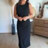 Robe longue noire  - Modèle Malone