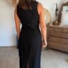 Robe longue noire  - Modèle Malone