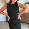 Robe longue noire  - Modèle Malone
