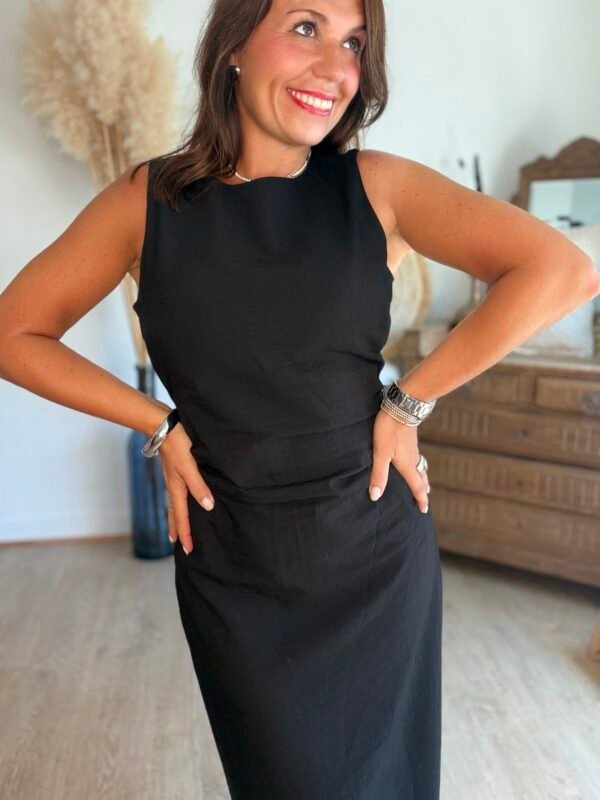 Robe longue noire  - Modèle Malone