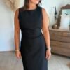 Robe longue noire  - Modèle Malone