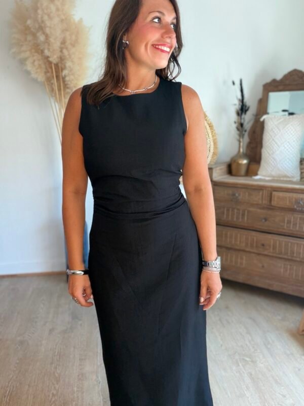 Robe longue noire  - Modèle Malone