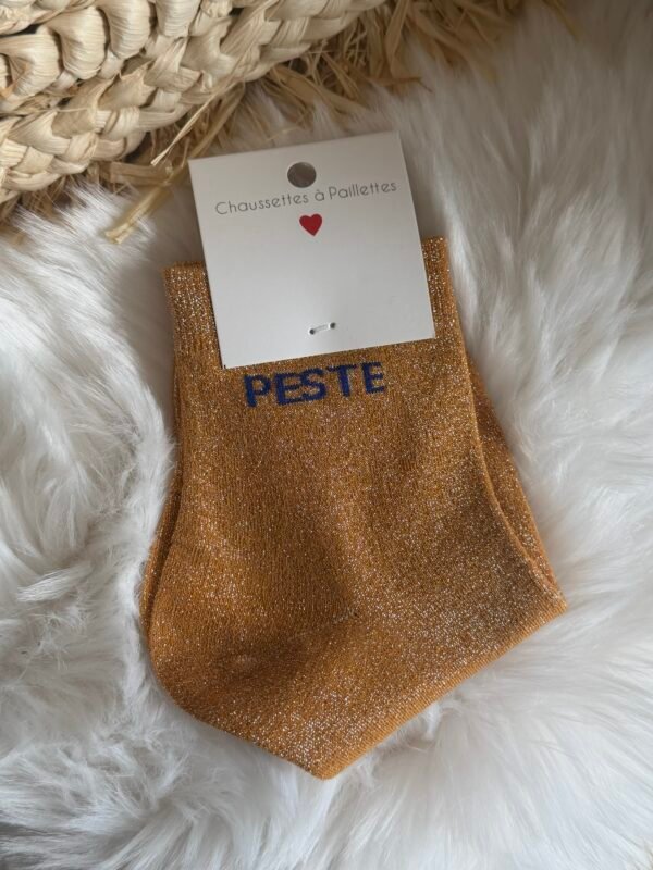 Chaussettes à paillettes - Modèle Peste