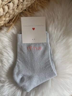 Chaussettes à paillettes - Modèle Têtue