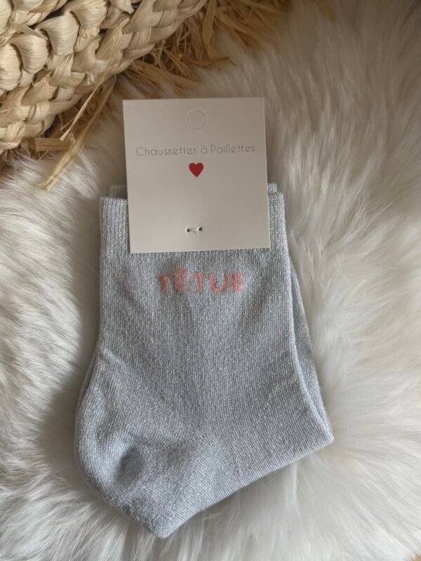 Chaussettes à paillettes - Modèle Têtue