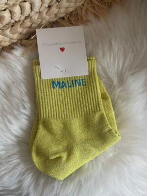Chaussettes à paillettes - Modèle Maline