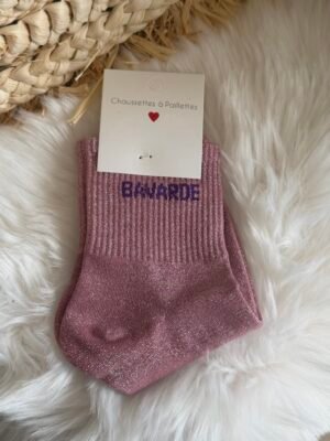 Chaussettes à paillettes - Modèle Bavarde
