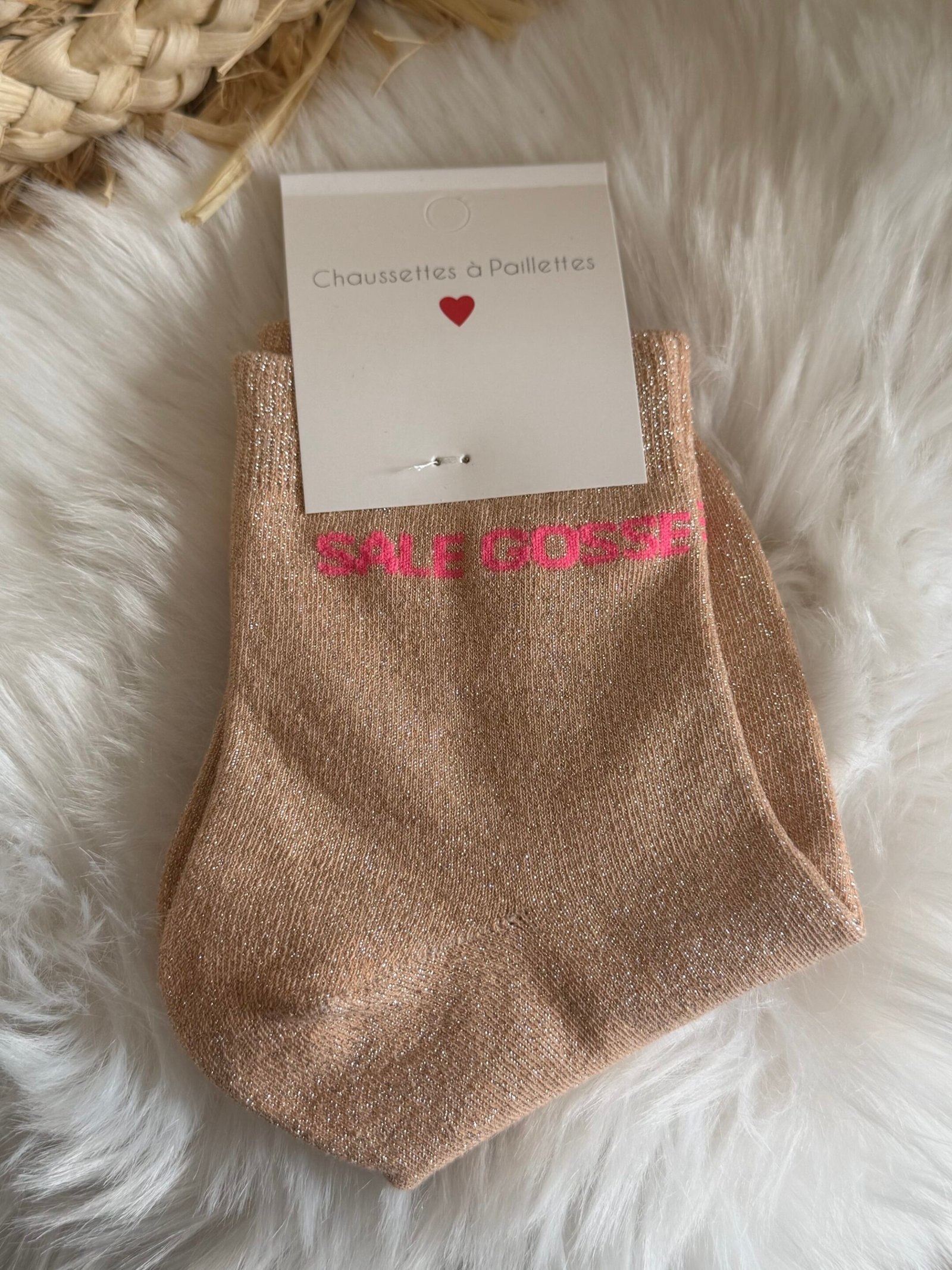 Chaussettes à paillettes – Modèle Sale Gosse