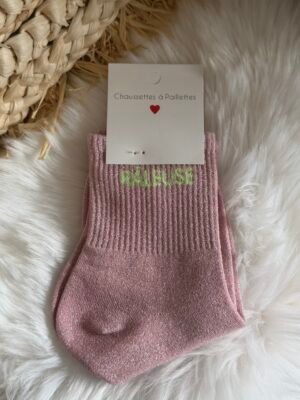 Chaussettes à paillettes - Modèle Râleuse