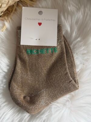 Chaussettes à paillettes - Modèle Bichette