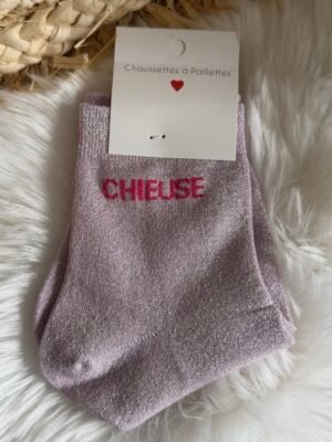 Chaussettes à paillettes - Modèle chieuse