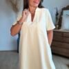 Robe beige  - Modèle Fiona