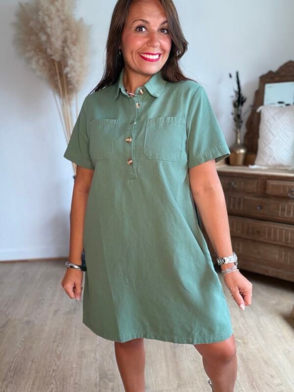 Robe verte  - Modèle Carry