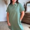 Robe verte  - Modèle Carry