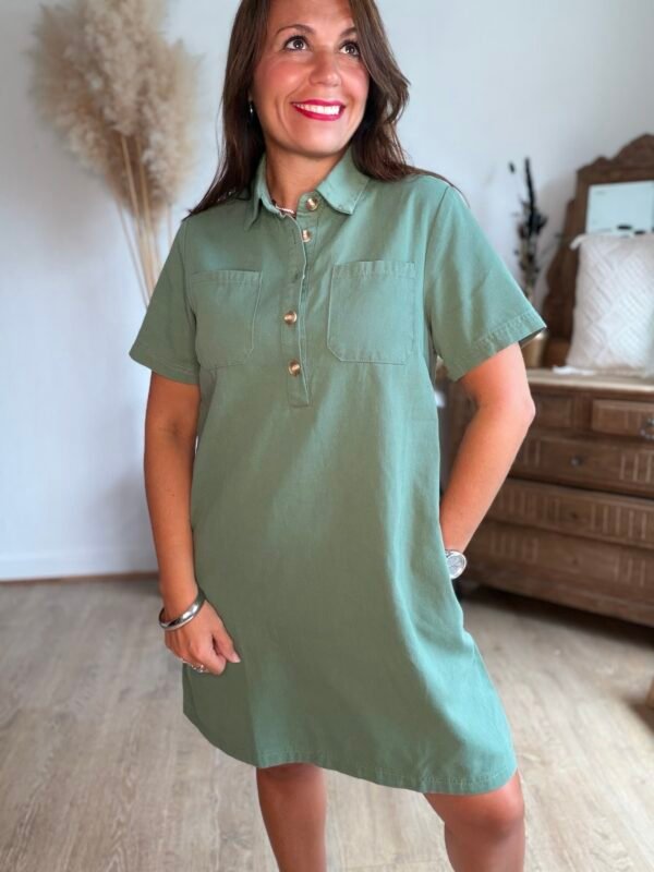 Robe verte  - Modèle Carry