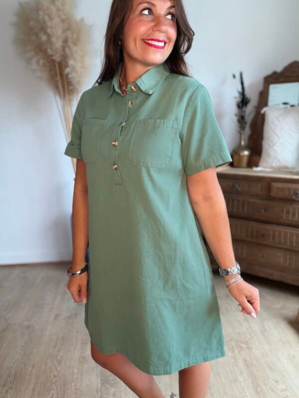 Robe verte  - Modèle Carry