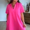 Robe fuschia - Modèle Fiona