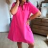 Robe fuschia - Modèle Fiona