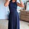 Top bleu marine pailleté - Modèle Paola