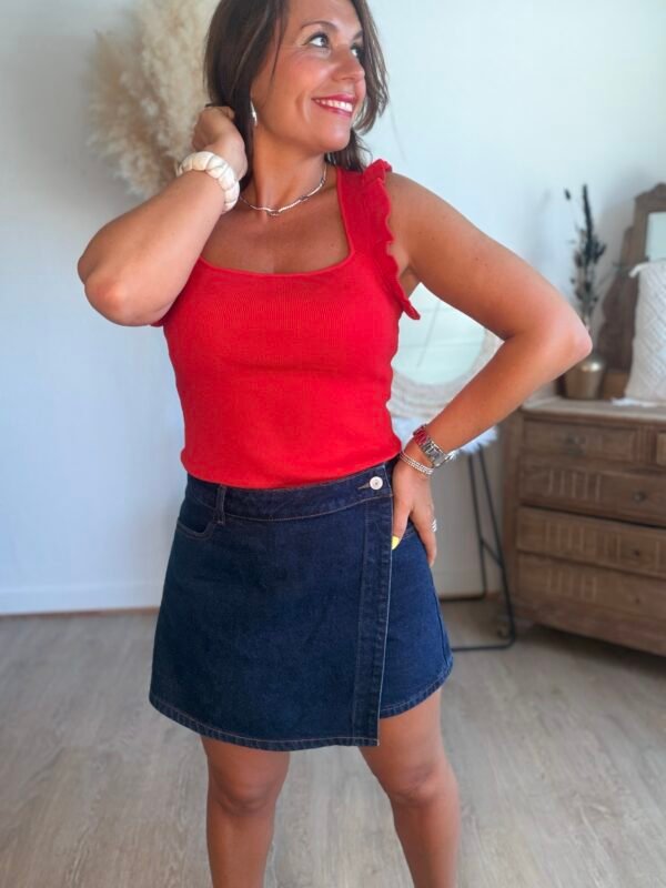 Jupe Short en jean brut - Modèle Jadene