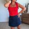 Jupe Short en jean brut - Modèle Jadene