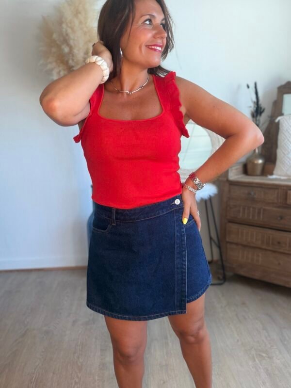 Jupe Short en jean brut - Modèle Jadene