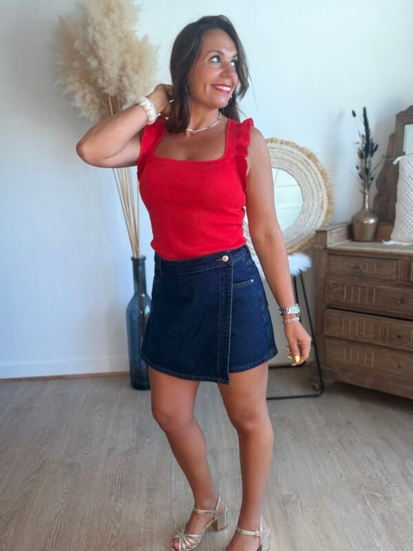 Jupe Short en jean brut - Modèle Jadene
