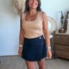 Top en maille taupe - Modèle Charlotte