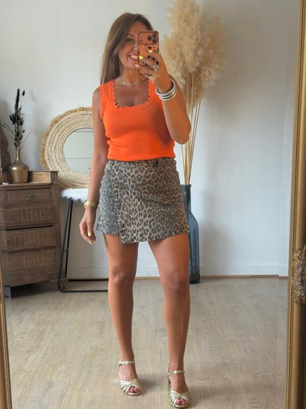 Jupe short léopard - Modèle Jodie