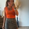 Jupe short léopard - Modèle Jodie