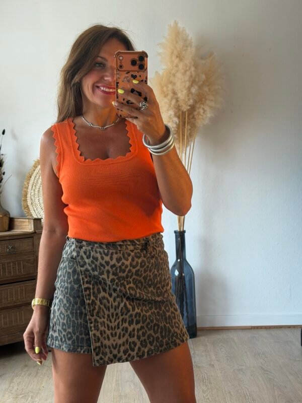Jupe short léopard - Modèle Jodie